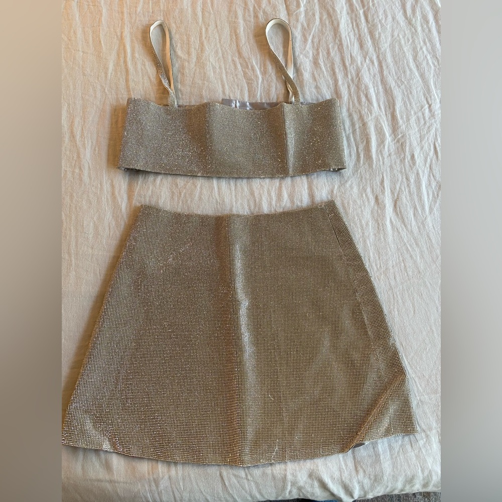 White Fox Boutique sequined set